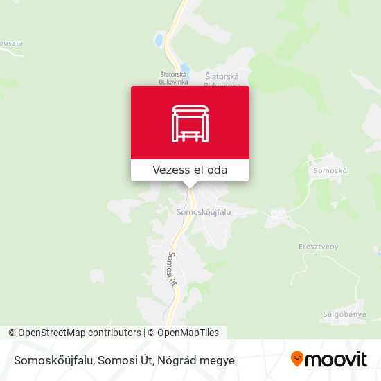 Somoskőújfalu, Somosi Út térkép