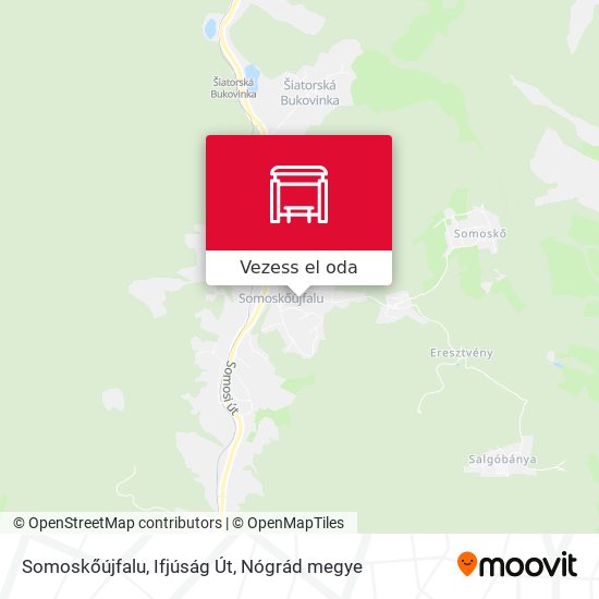 Somoskőújfalu, Ifjúság Út térkép