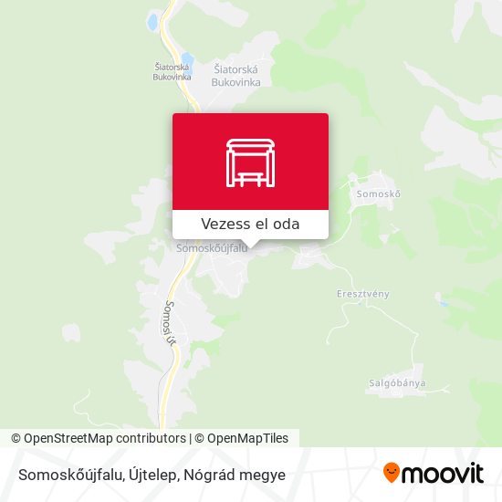 Somoskőújfalu, Újtelep térkép