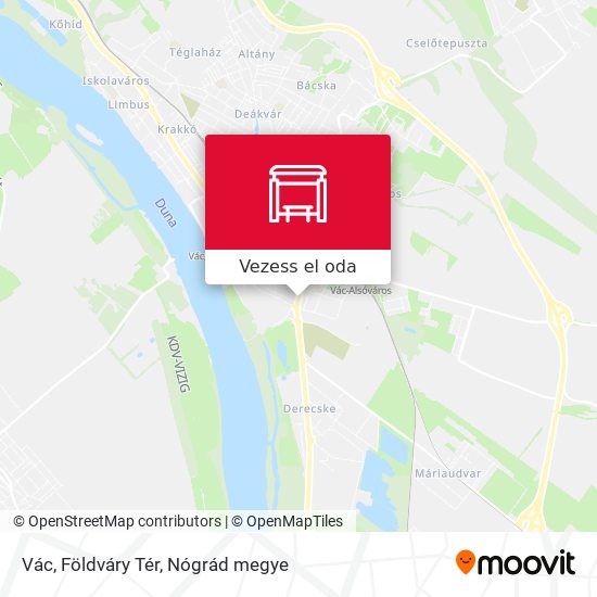 Vác, Földváry Tér térkép