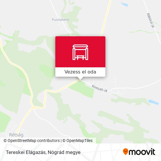 Tereskei Elágazás térkép
