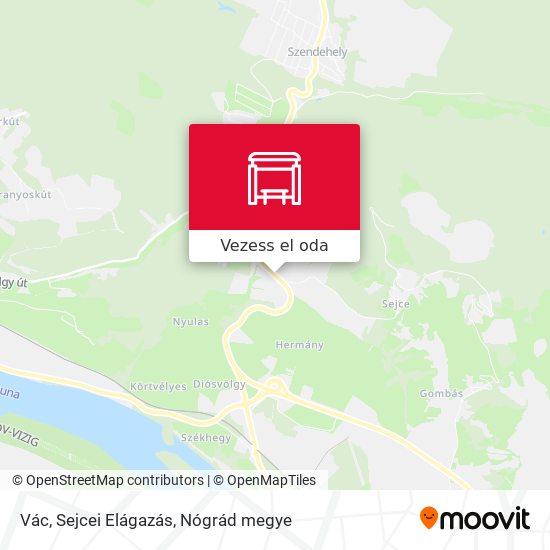Vác, Sejcei Elágazás térkép
