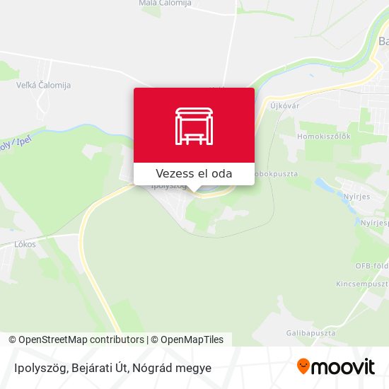 Ipolyszög, Bejárati Út térkép