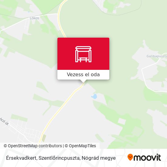 Érsekvadkert, Szentlőrincpuszta térkép