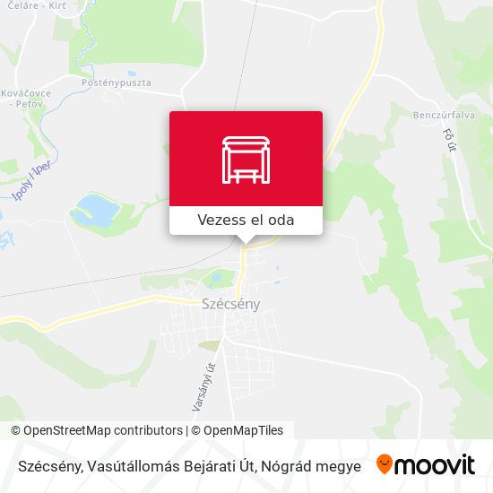 Szécsény, Vasútállomás Bejárati Út térkép