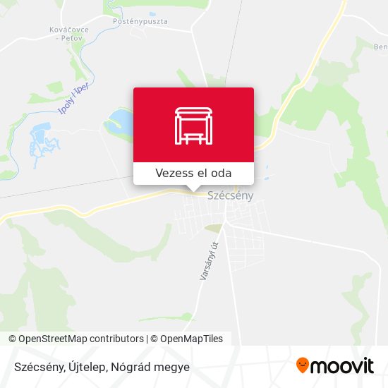 Szécsény, Újtelep térkép