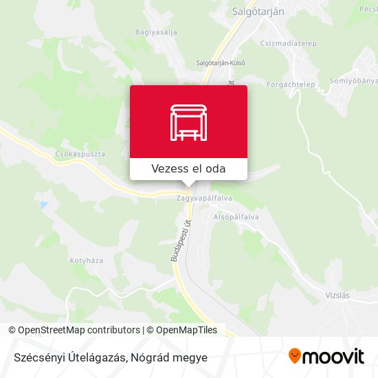 Szécsényi Útelágazás térkép