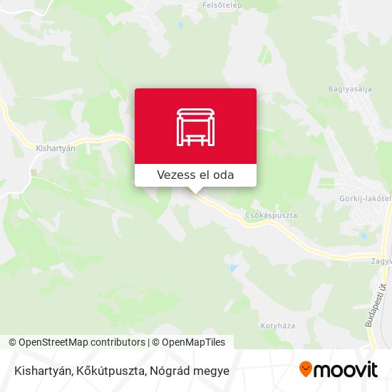 Kishartyán, Kőkútpuszta térkép
