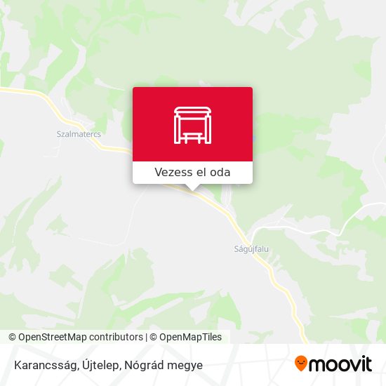 Karancsság, Újtelep térkép