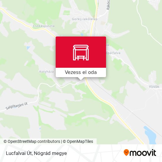 Lucfalvai Út térkép