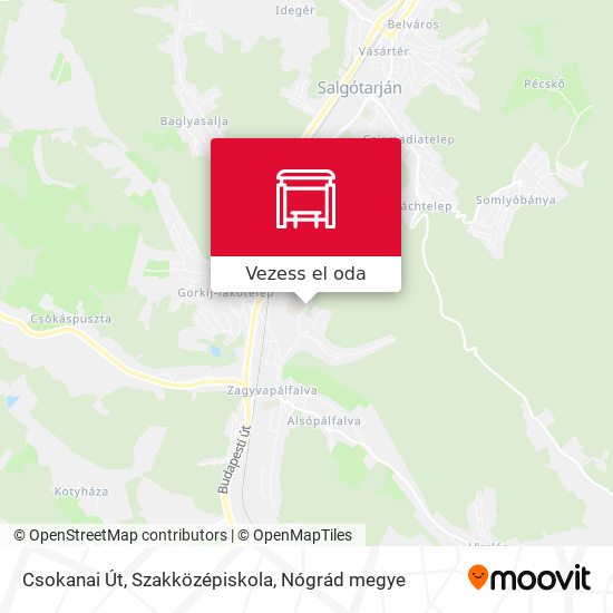 Csokanai Út, Szakközépiskola térkép