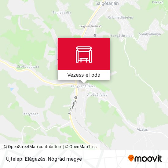 Újtelepi Elágazás térkép