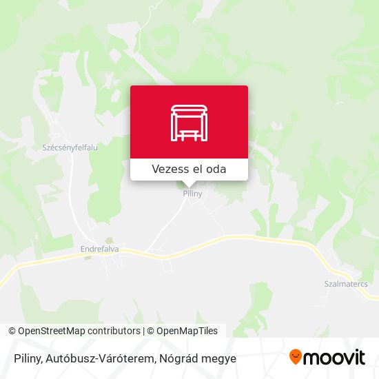 Piliny, Autóbusz-Váróterem térkép