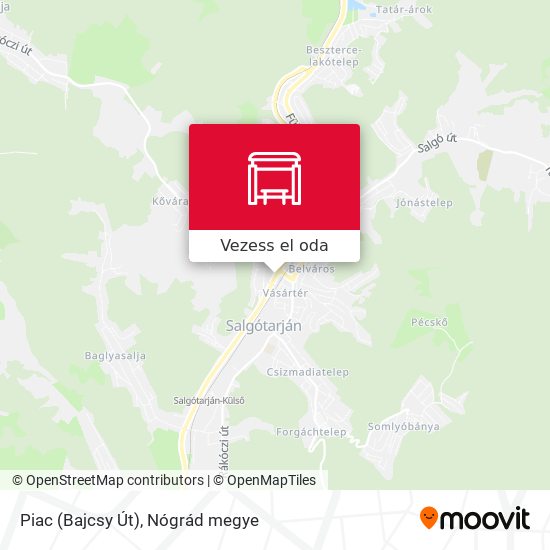 Piac (Bajcsy Út) térkép