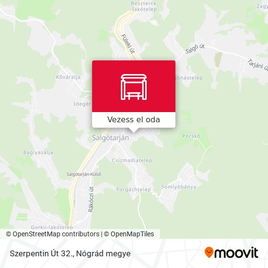 Szerpentin Út 32. térkép