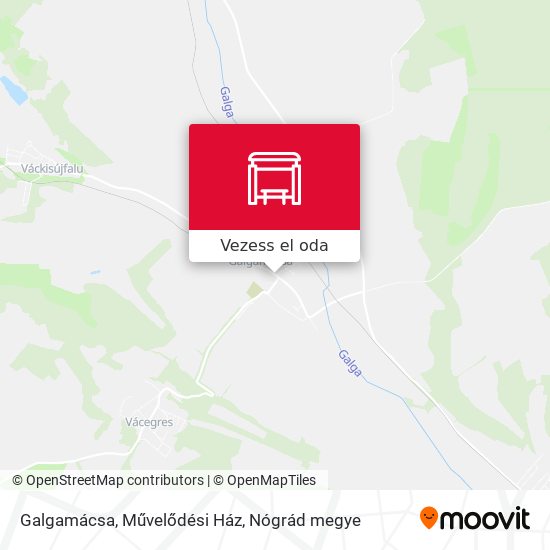 Galgamácsa, Művelődési Ház térkép