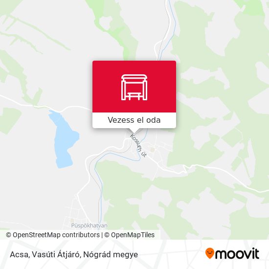 Acsa, Vasúti Átjáró térkép