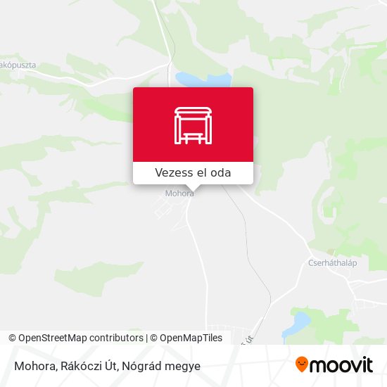 Mohora, Rákóczi Út térkép
