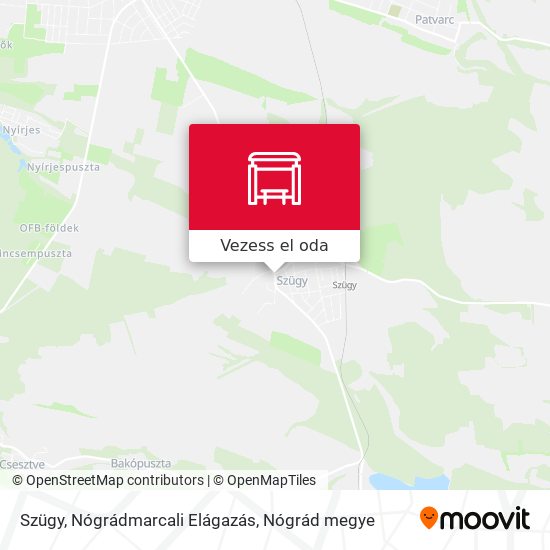 Szügy, Nógrádmarcali Elágazás térkép