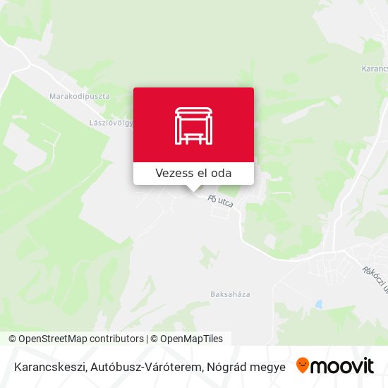 Karancskeszi, Autóbusz-Váróterem térkép