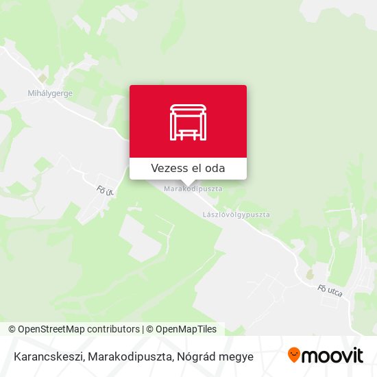 Karancskeszi, Marakodipuszta térkép
