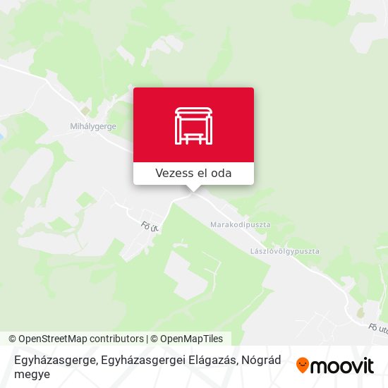 Egyházasgerge, Egyházasgergei Elágazás térkép