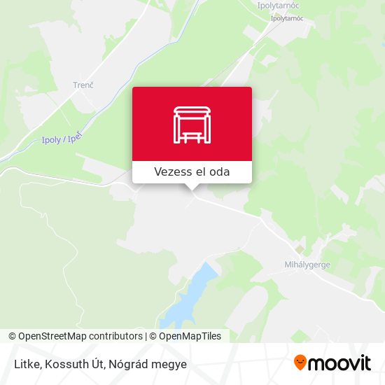 Litke, Kossuth Út térkép