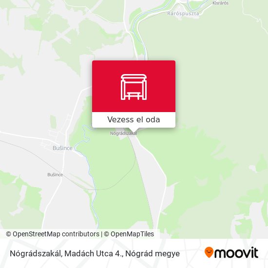 Nógrádszakál, Madách Utca 4. térkép