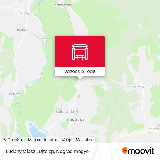 Ludányhalászi, Újtelep térkép