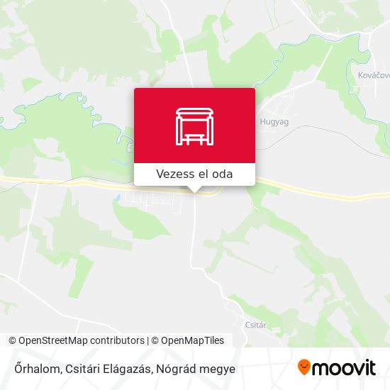 Őrhalom, Csitári Elágazás térkép