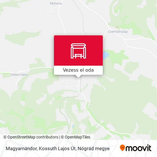 Magyarnándor, Kossuth Lajos Út térkép