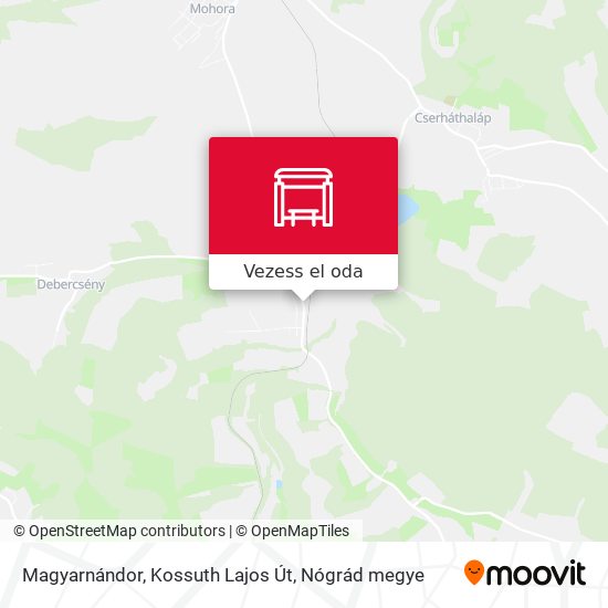 Magyarnándor, Kossuth Lajos Út térkép