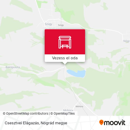 Csesztvei Elágazás térkép
