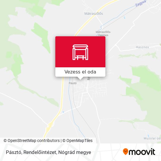 Pásztó, Rendelőintézet térkép