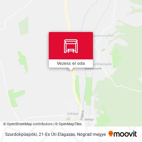 Szurdokpüspöki, 21-Es Úti Elágazás térkép