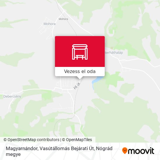 Magyarnándor, Vasútállomás Bejárati Út térkép