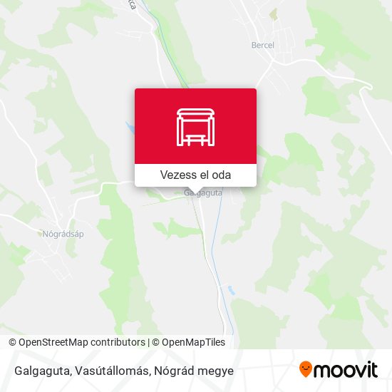 Galgaguta, Vasútállomás térkép