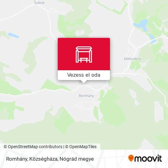 Romhány, Községháza térkép