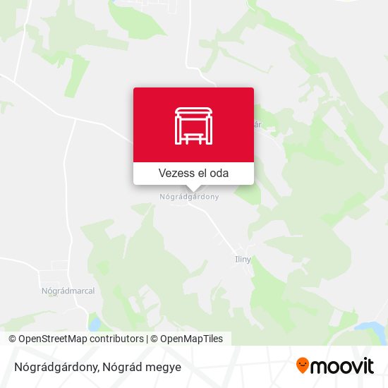 Nógrádgárdony térkép