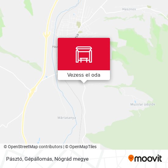Pásztó, Gépállomás térkép