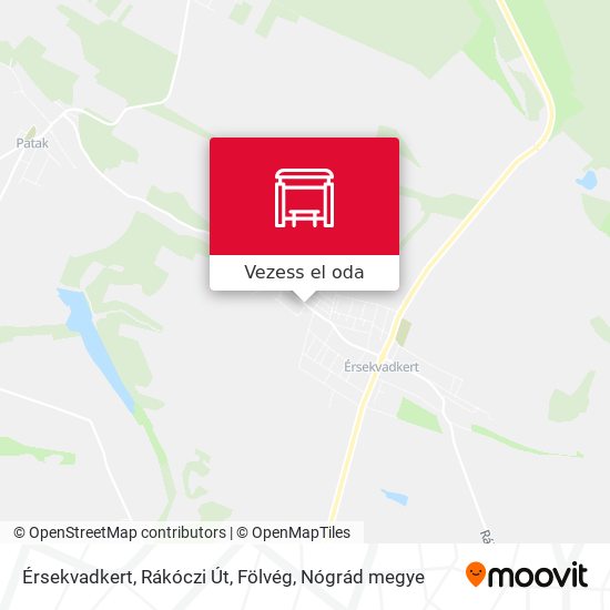 Érsekvadkert, Rákóczi Út, Fölvég térkép