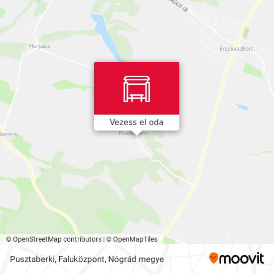 Pusztaberki, Faluközpont térkép