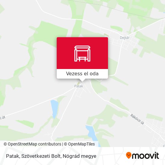 Patak, Szövetkezeti Bolt térkép
