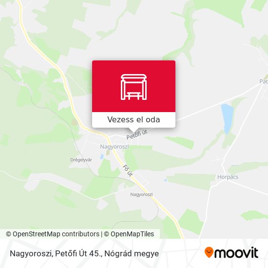 Nagyoroszi, Petőfi Út 45. térkép