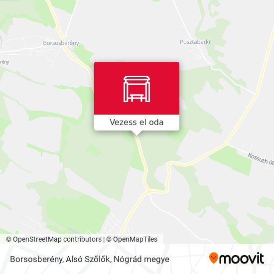 Borsosberény, Alsó Szőlők térkép