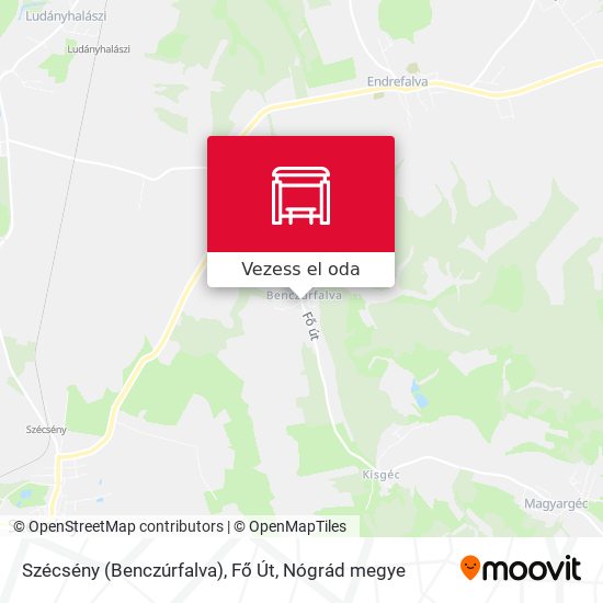 Szécsény (Benczúrfalva), Fő Út térkép