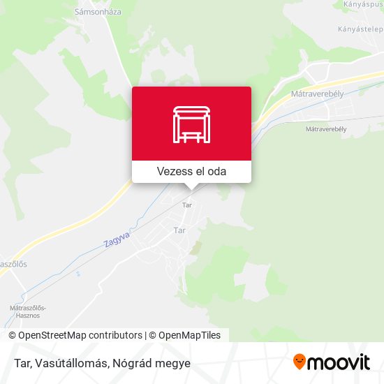 Tar, Vasútállomás térkép