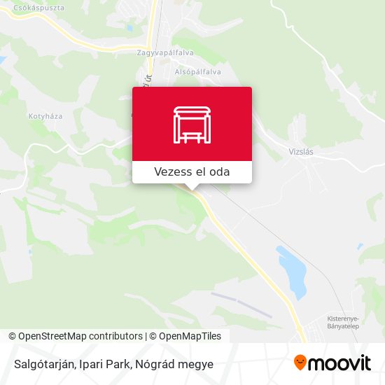 Salgótarján, Ipari Park térkép