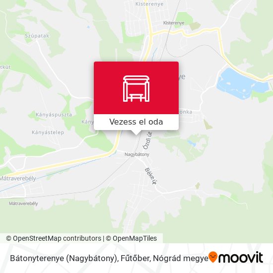 Bátonyterenye (Nagybátony), Fűtőber térkép