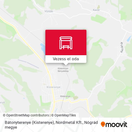 Bátonyterenye (Kisterenye), Nordmetál Kft. térkép